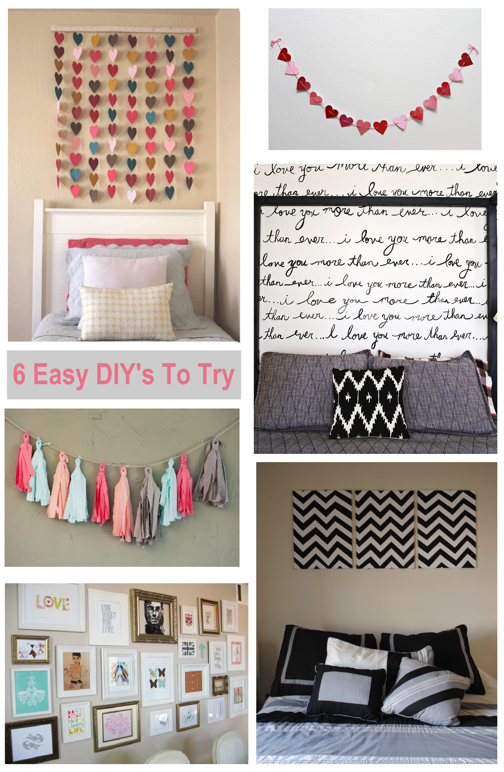 Bedroom Decor Ideas DIY
 6 DIY Bedroom Wall Art Ideas