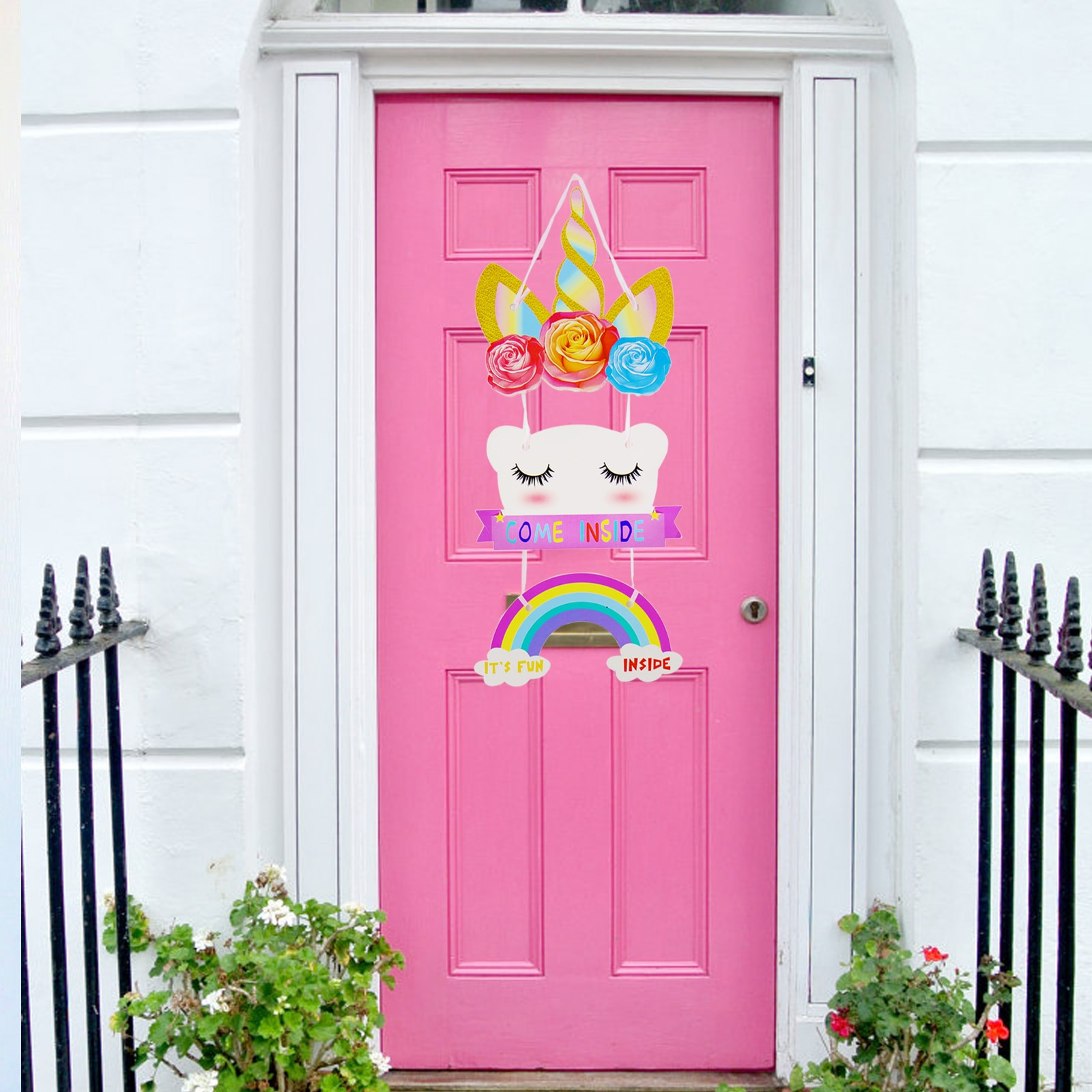 Bedroom Door Decorations DIY
 Aliexpress Buy Birthday party baby shower Unicorn