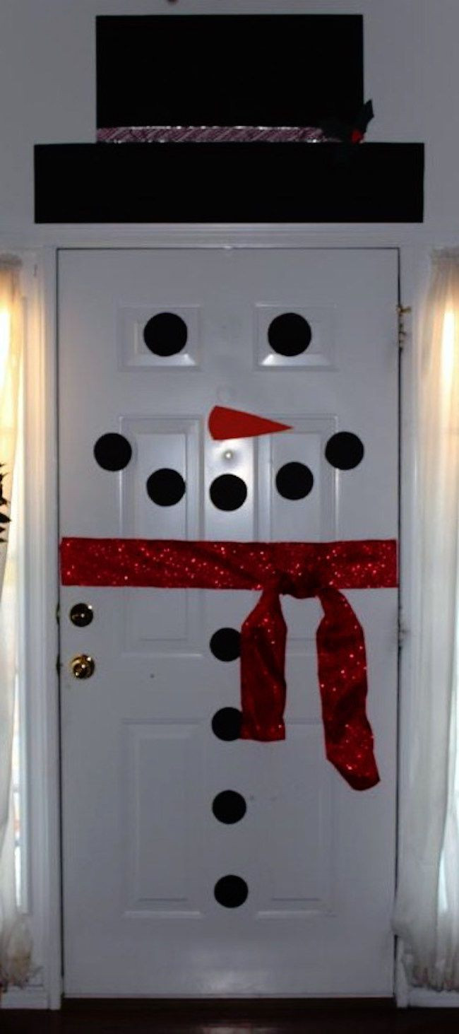 Bedroom Door Decorations DIY
 Frosty the Doorman