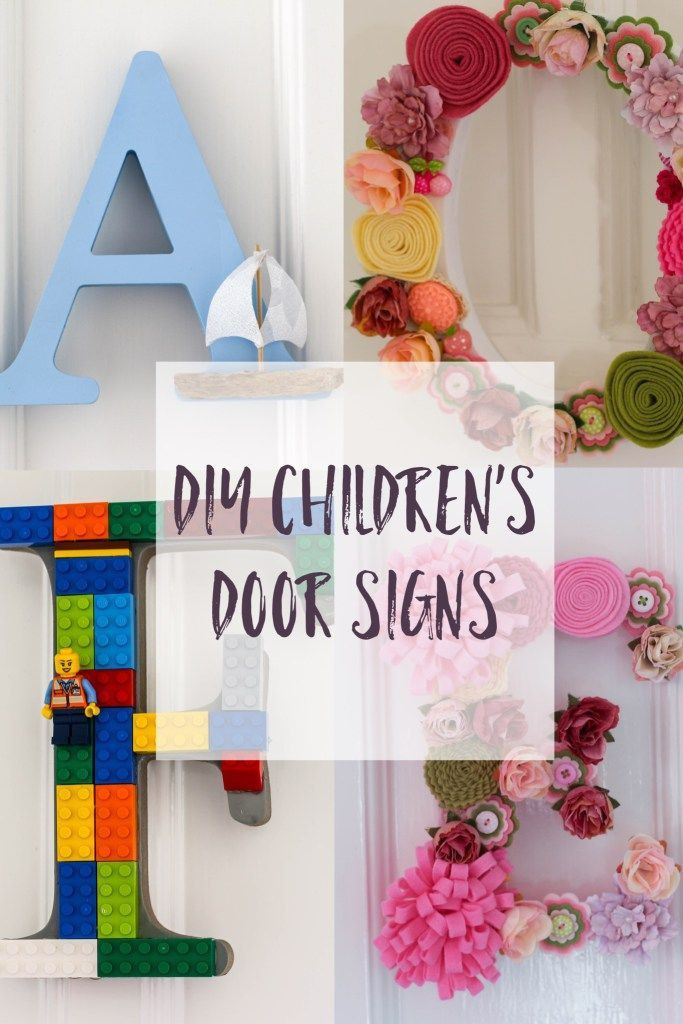 Bedroom Door Decorations DIY
 DIY Children s Room Door Letters Craft Challenge 1