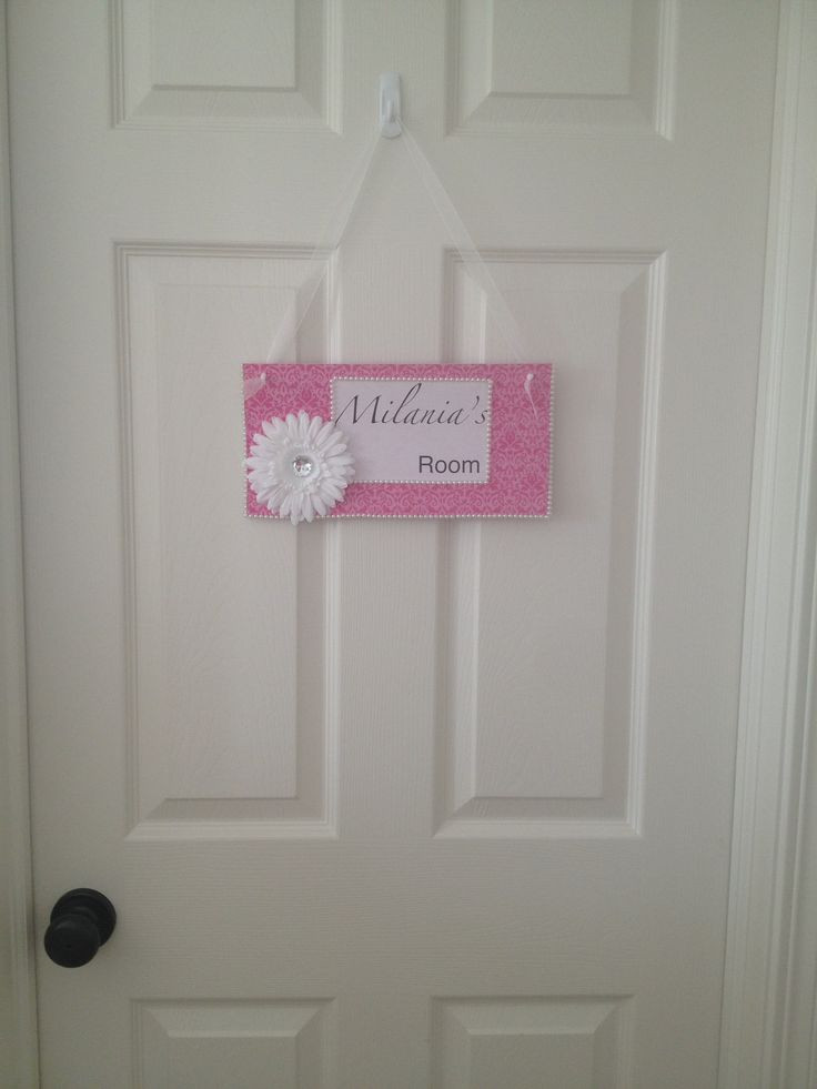 Bedroom Door Decorations DIY
 DIY bedroom door sign My home and projects