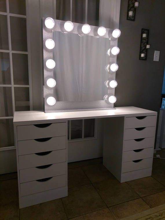 Bedroom Mirror With Lights
 Vanity mirror with lights Dimmer and 2plug outlet