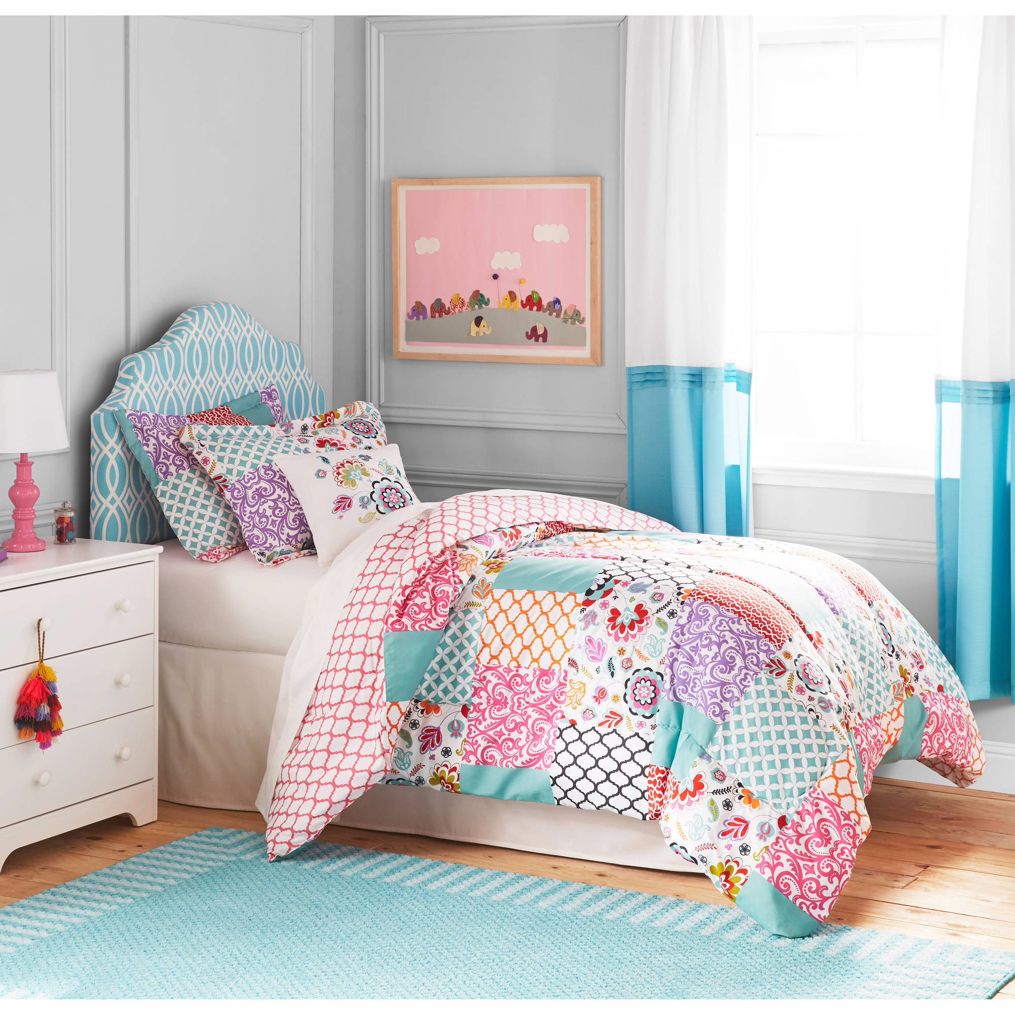 Bedroom Set For Kids
 Better Homes and Gardens Kids BOHO Patchwork Bedding