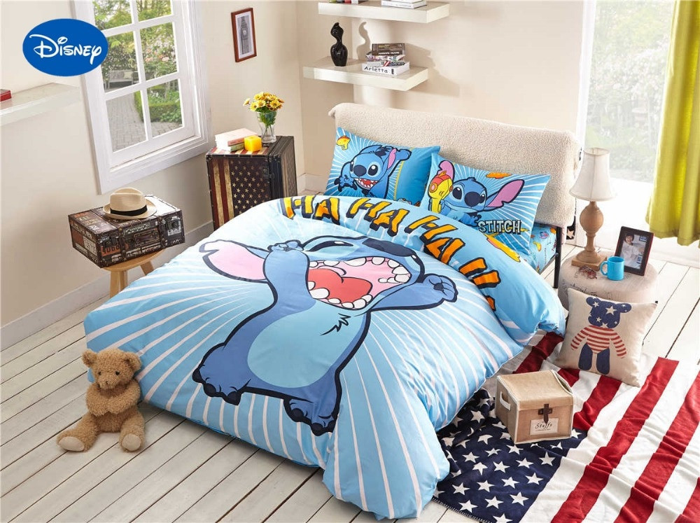 Bedroom Set For Kids
 Stitch Print Bedding Set for Children s Kids Bedroom Decor