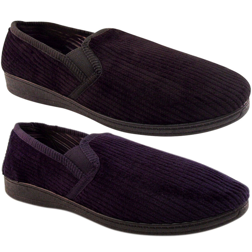 Bedroom Slippers Mens
 NEW MENS CORD CORDUROY HARD SOLE SLIPPERS BEDROOM OUTDOOR