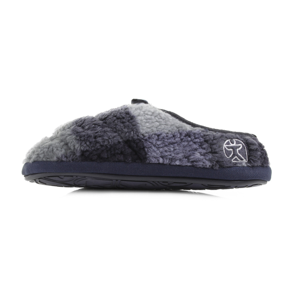 Bedroom Slippers Mens
 Mens Bedroom Athletics Gibson Navy Black White Fleece