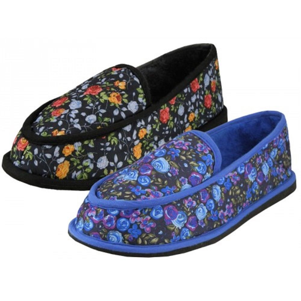 Bedroom Slippers Womens
 Women s Printed Close Back Bedroom Slippers Indoor Shoes