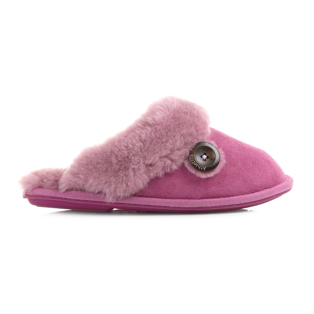 Bedroom Slippers Womens
 Womens Bedroom Athletics Molly Pink Skeepskin Mule