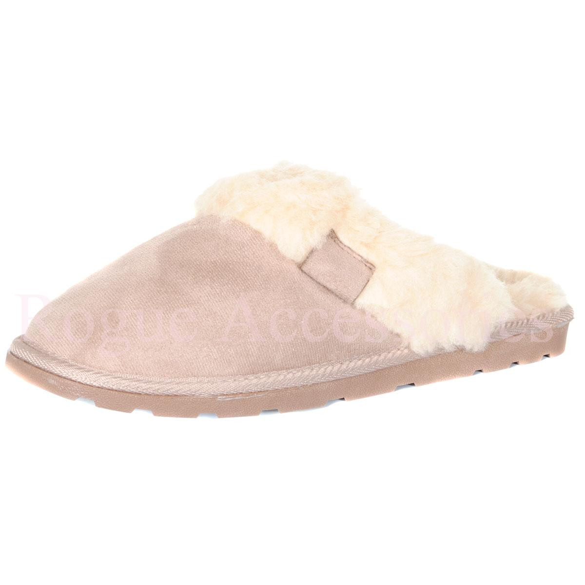 Bedroom Slippers Womens
 La s Fur Lined Slip Mule Slippers Bedroom House Shoes