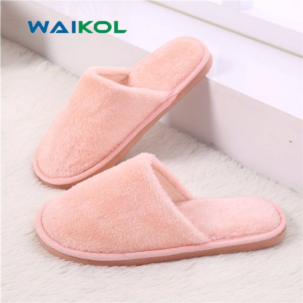 Bedroom Slippers Womens
 Waikol Winter Home Women Slippers Indoor Bedroom House