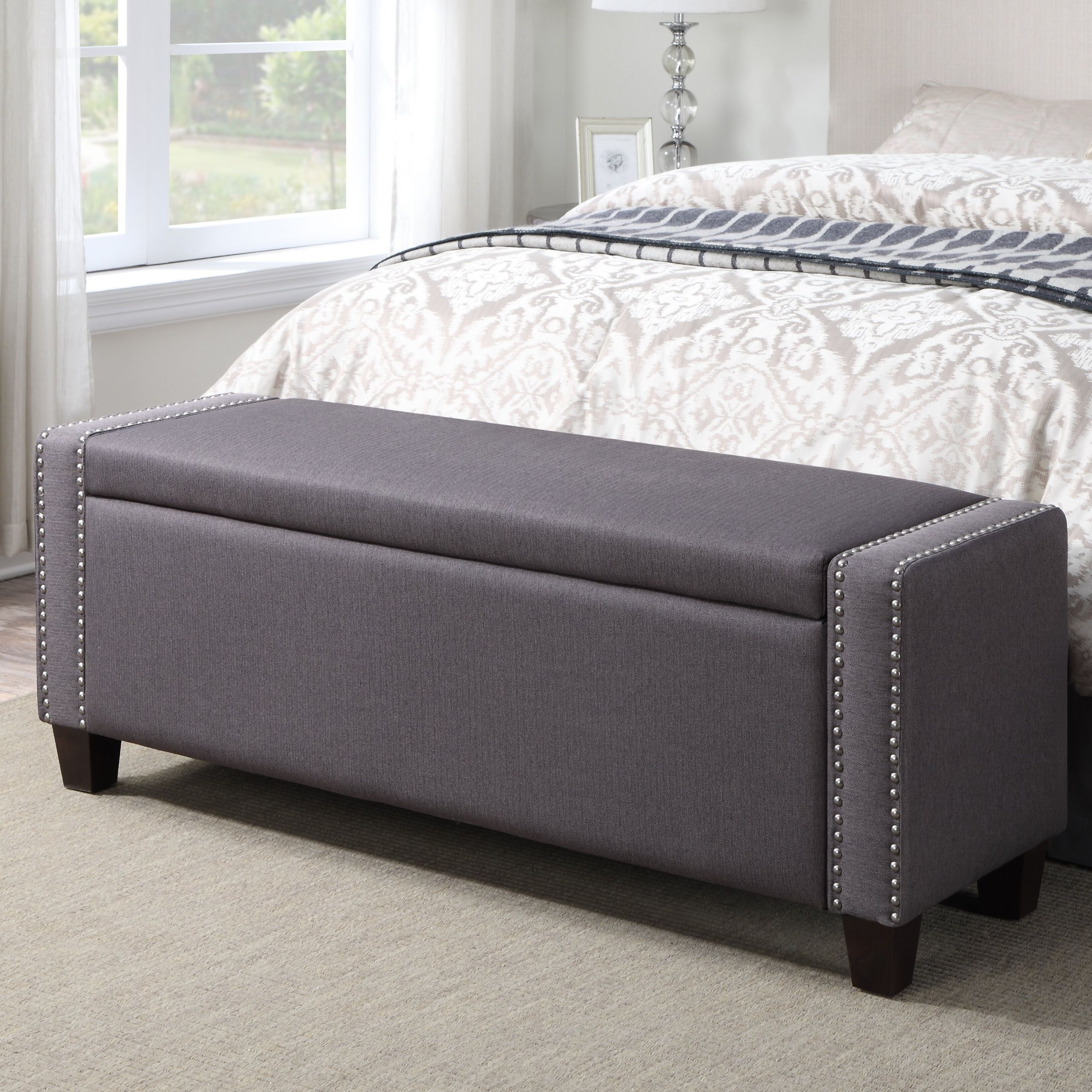 Bedroom Storage Benches
 House of Hampton Gistel Upholstered Storage Bedroom Bench