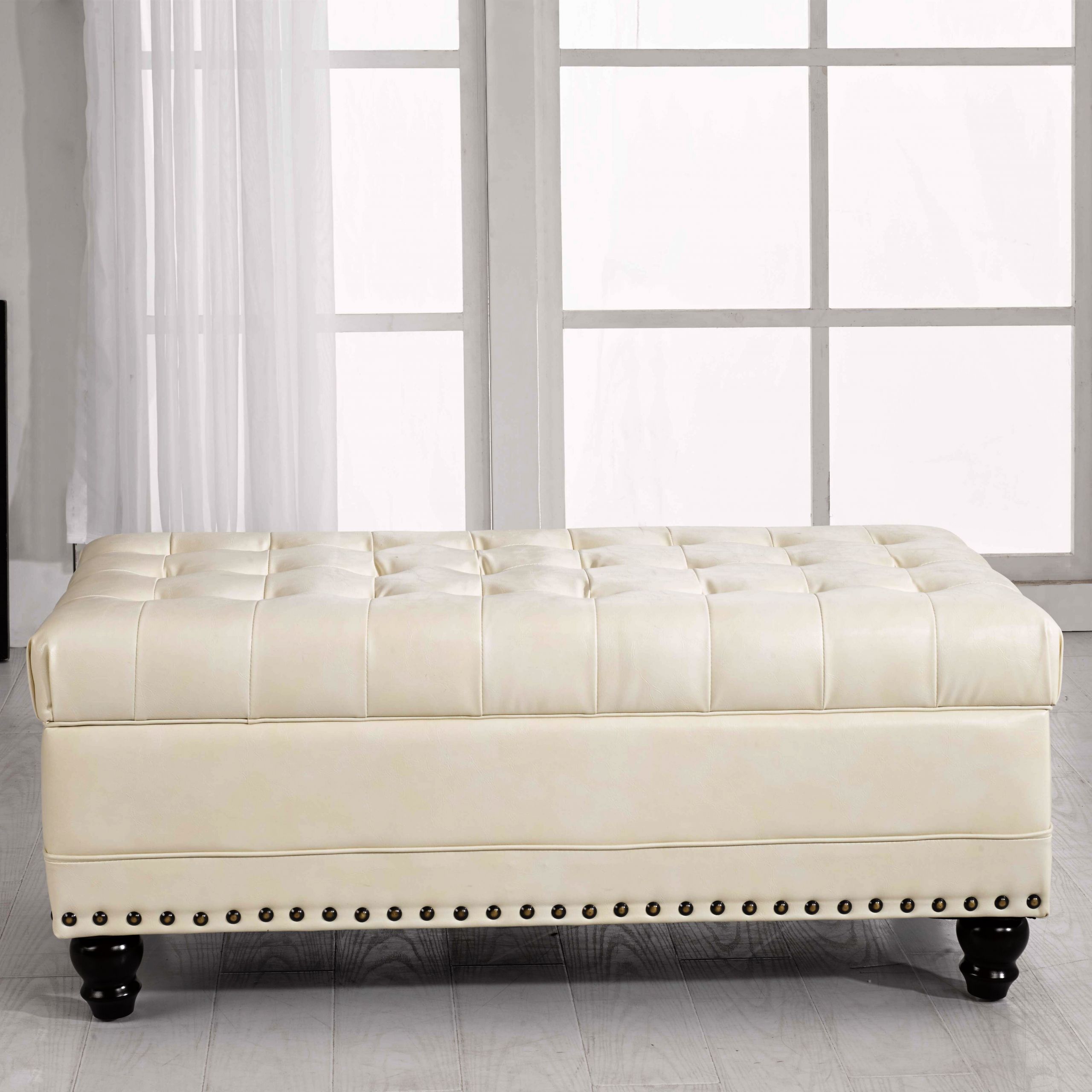 Bedroom Storage Benches
 NOYA USA Castilian Upholstered Storage Bedroom Bench