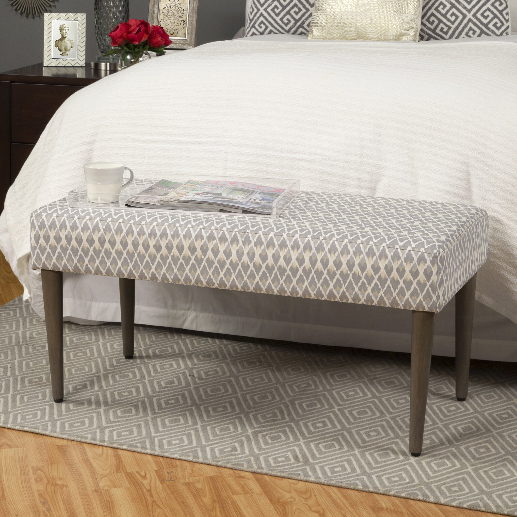 Bedroom Storage Benches
 Upholstered Bedroom Bench