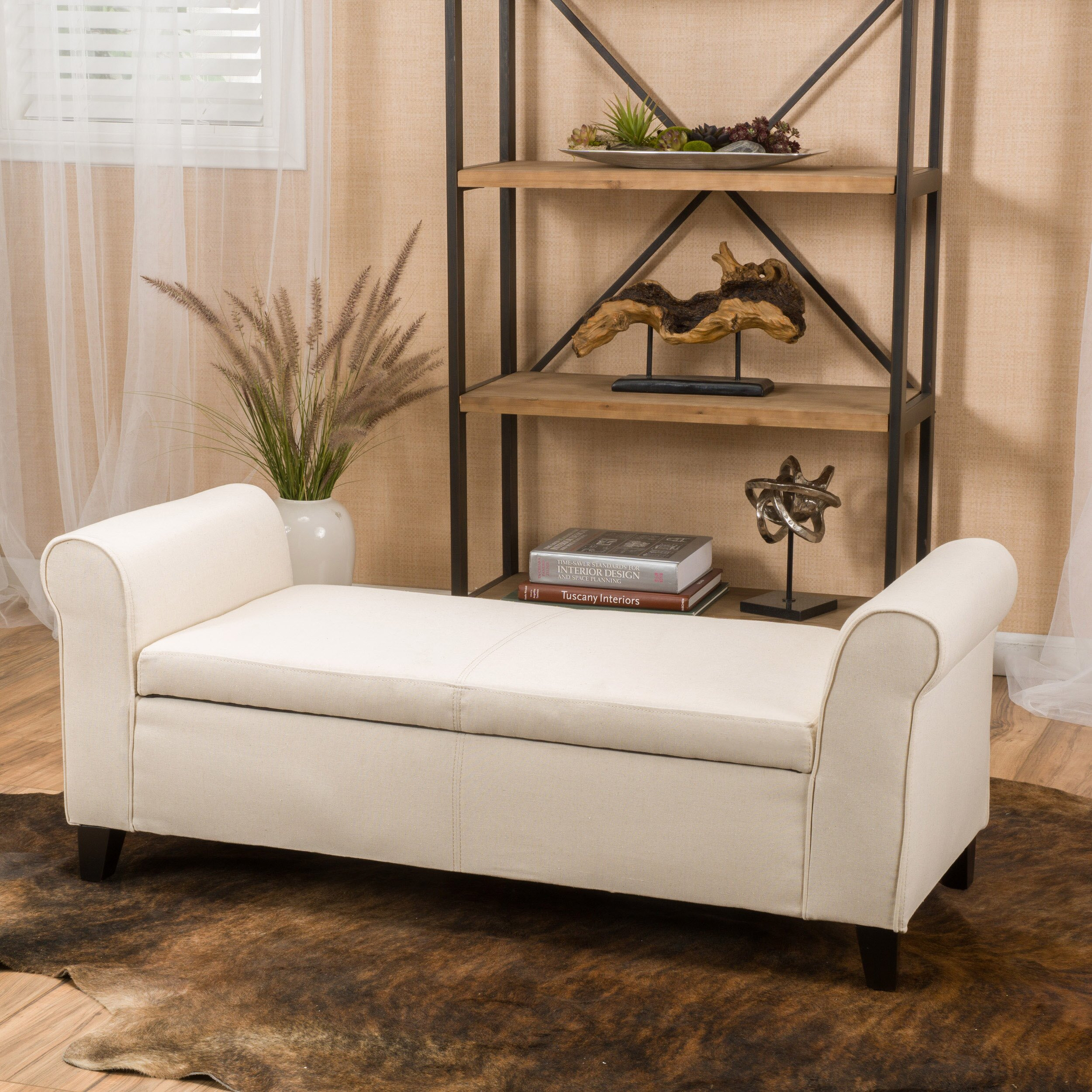 Bedroom Storage Benches
 Alcott Hill Varian Upholstered Storage Bedroom Bench