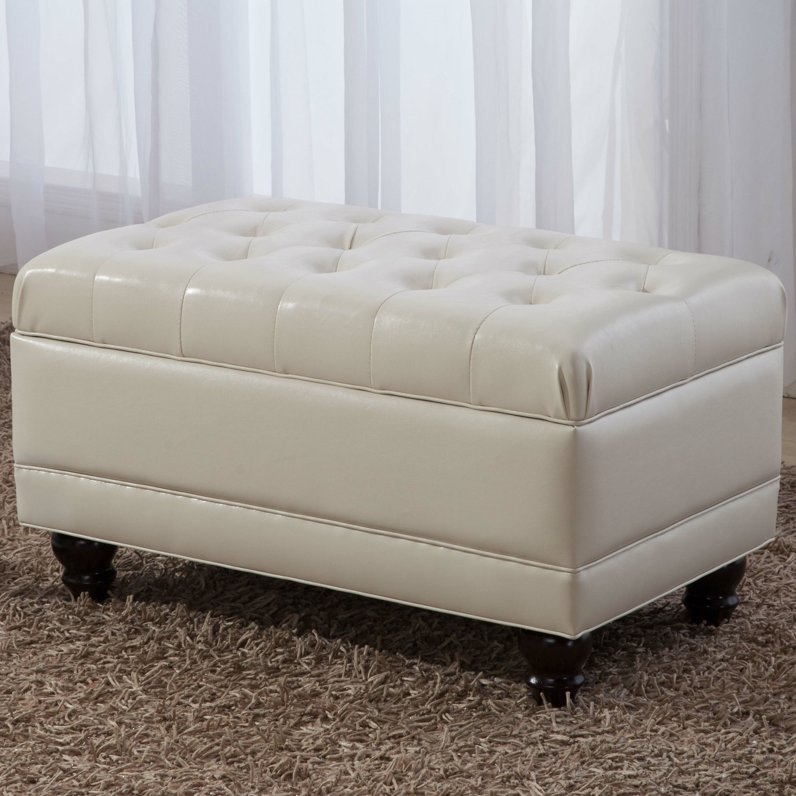 Bedroom Storage Benches
 NOYA USA Castillian Upholstered Storage Bedroom Bench