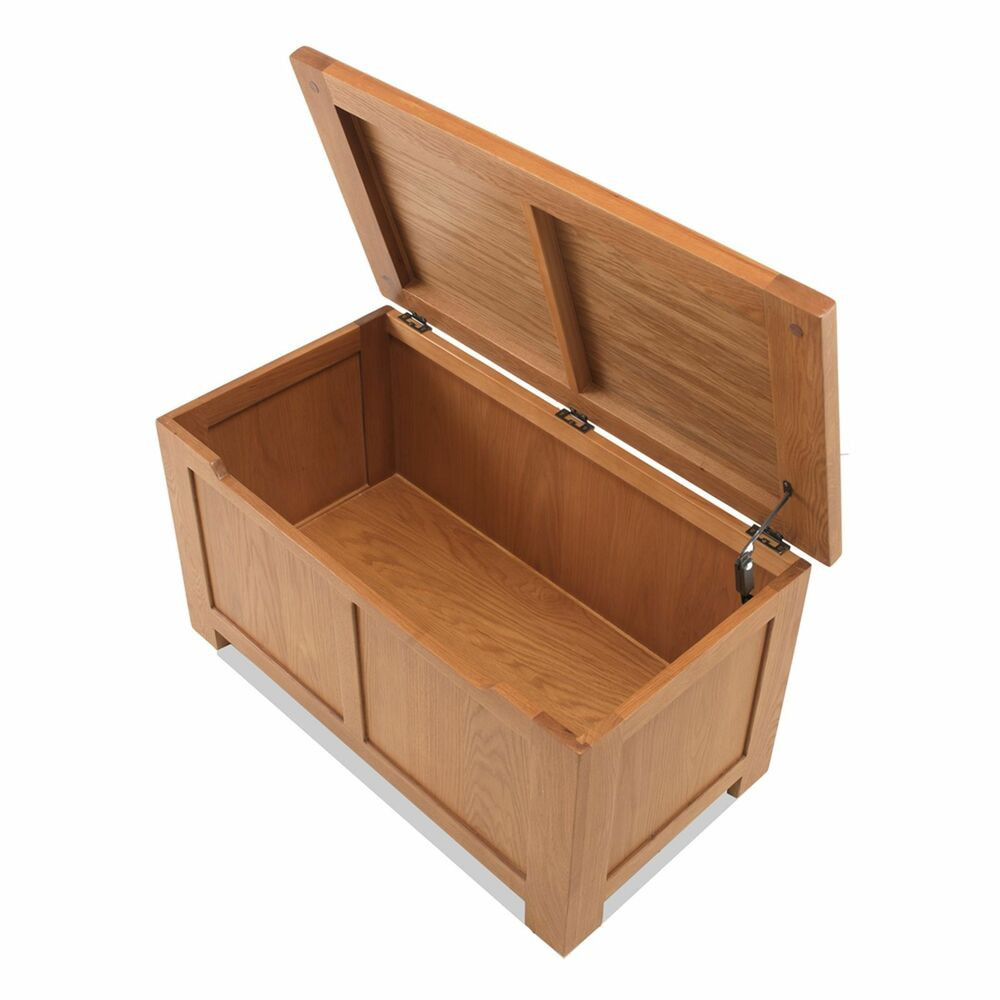 Bedroom Storage Boxes
 Tuscany solid oak bedroom furniture blanket storage box