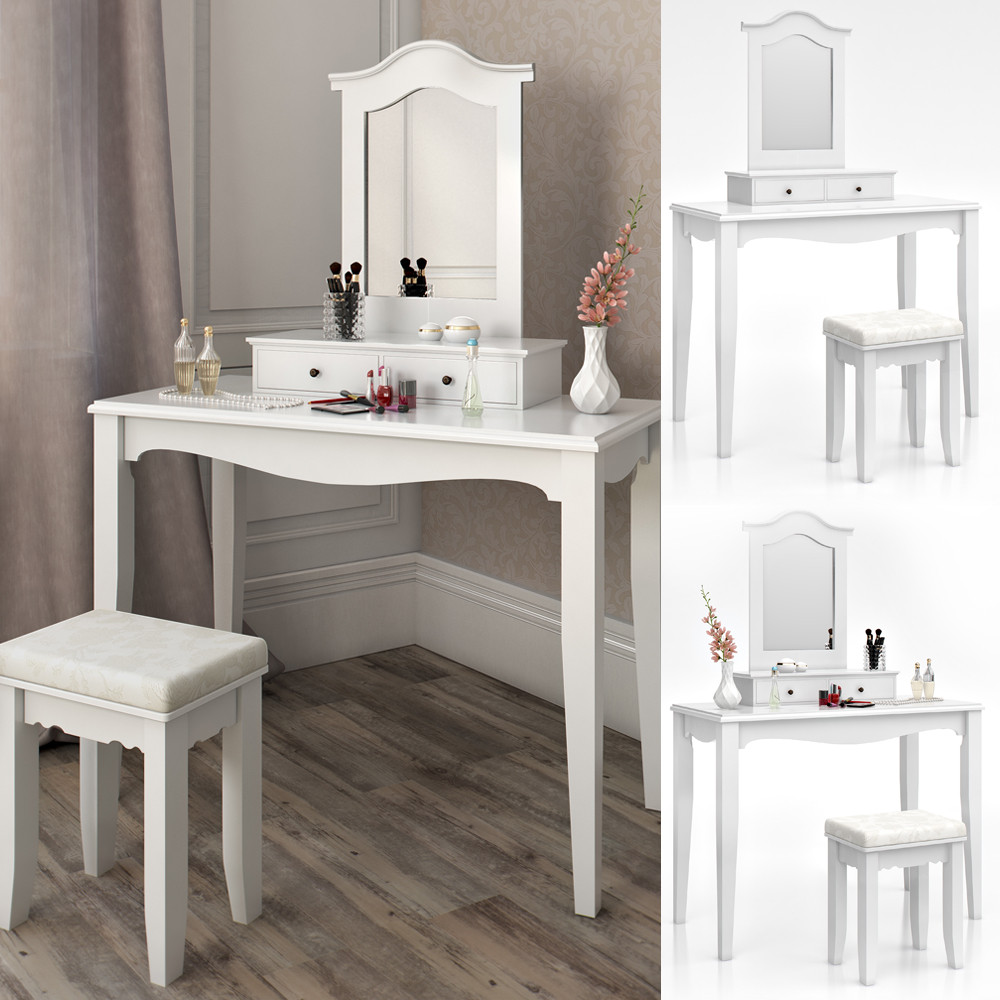 Bedroom Vanity With Storage
 Dressing Table Stool Makeup Table Storage Mirror Bedroom
