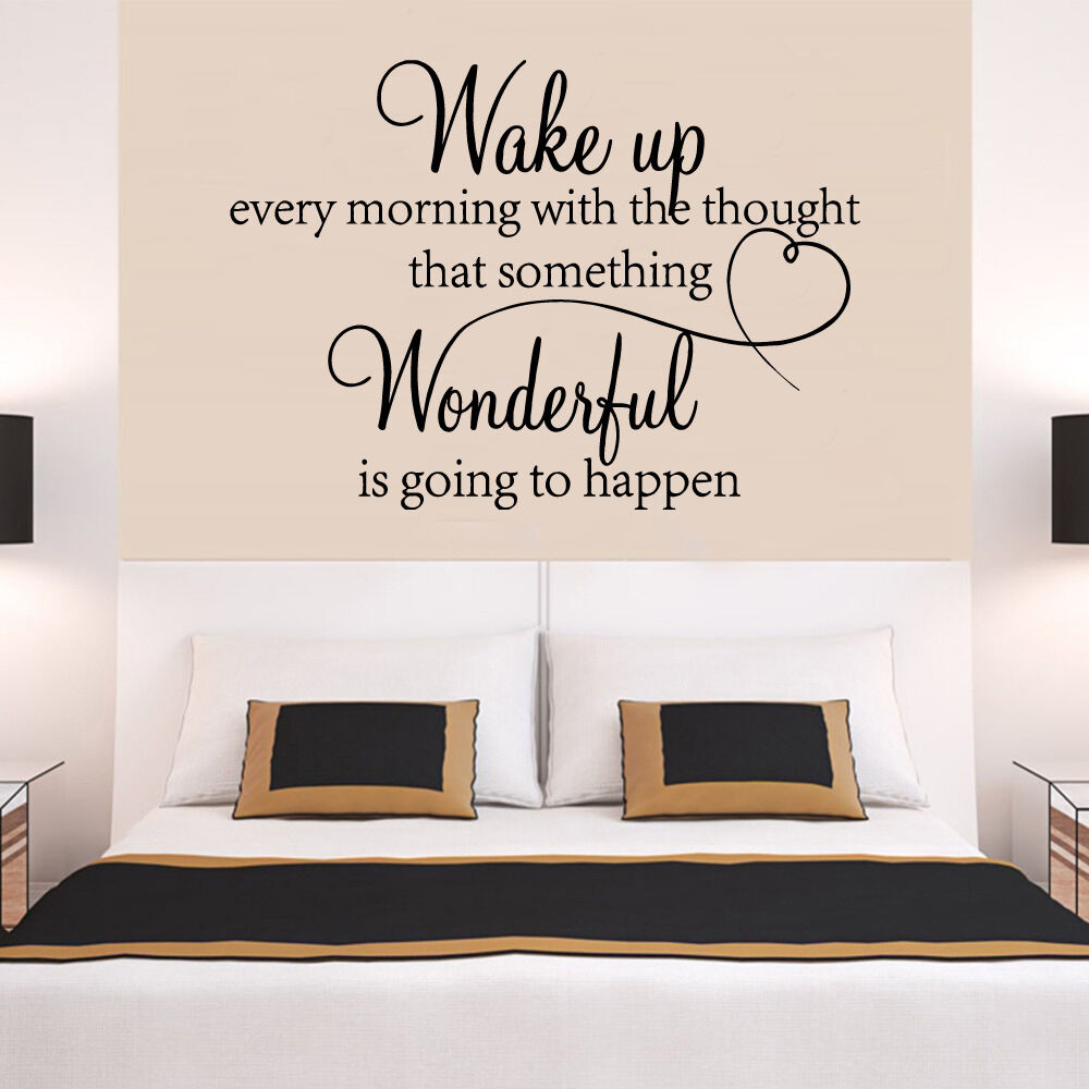 Bedroom Wall Decals
 heart family Wonderful bedroom Quote Wall Stickers Art