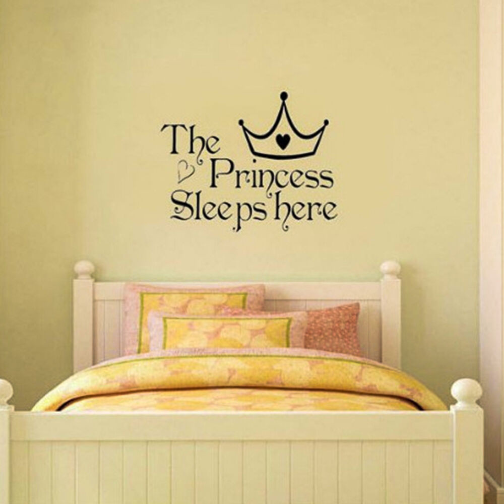 Bedroom Wall Decals
 GREAT Princess Removable Wall Sticker Girls Bedroom Decor