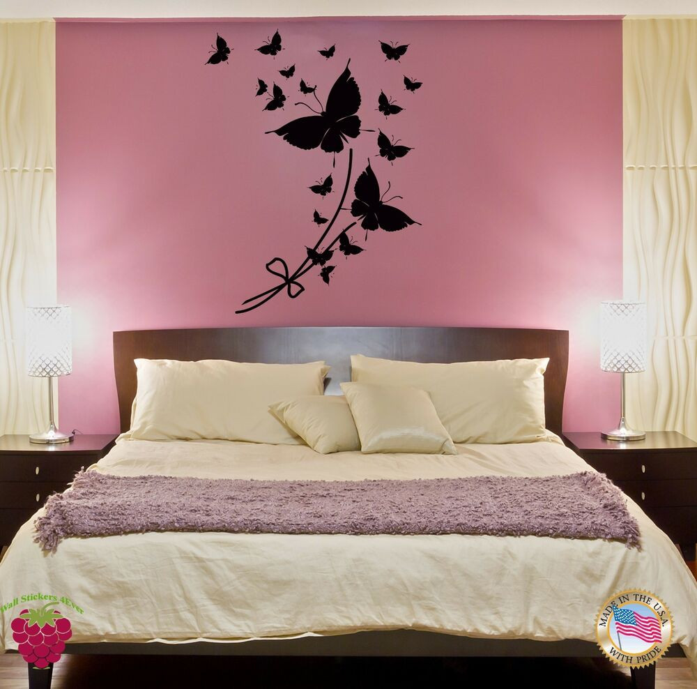 Bedroom Wall Decals
 Wall Sticker Butterfly Cool Modern Decor for Bedroom z1413