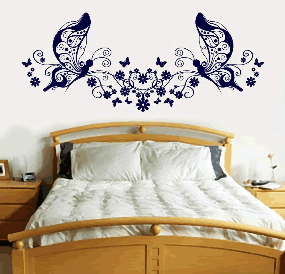 Bedroom Wall Decals
 Butterfly Love Heart Vinyl Sticker Wall Art Bedroom Decal