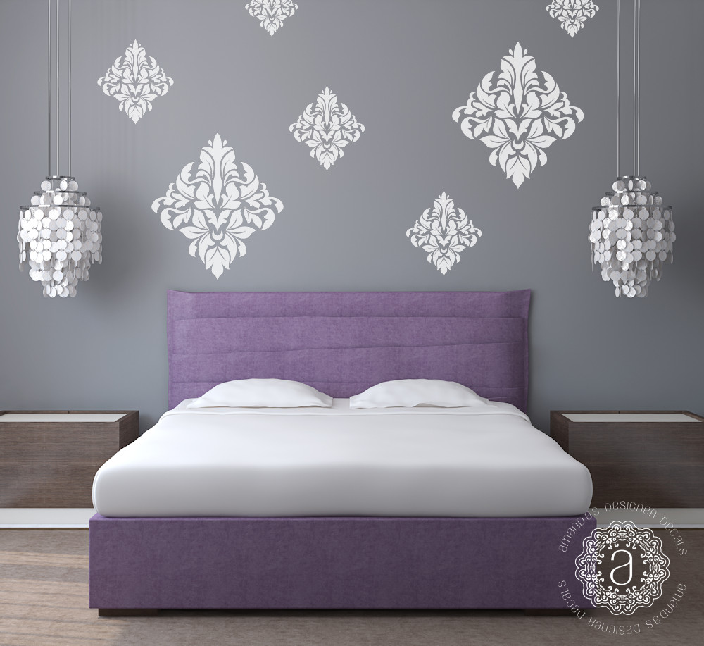 Bedroom Wall Decals
 Damask Wall Decals Wall Decals for Bedroom