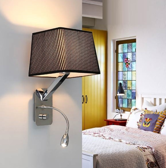 Bedroom Wall Sconce Lights
 Creative Fabric Wall Sconces Band Switch Modern LED