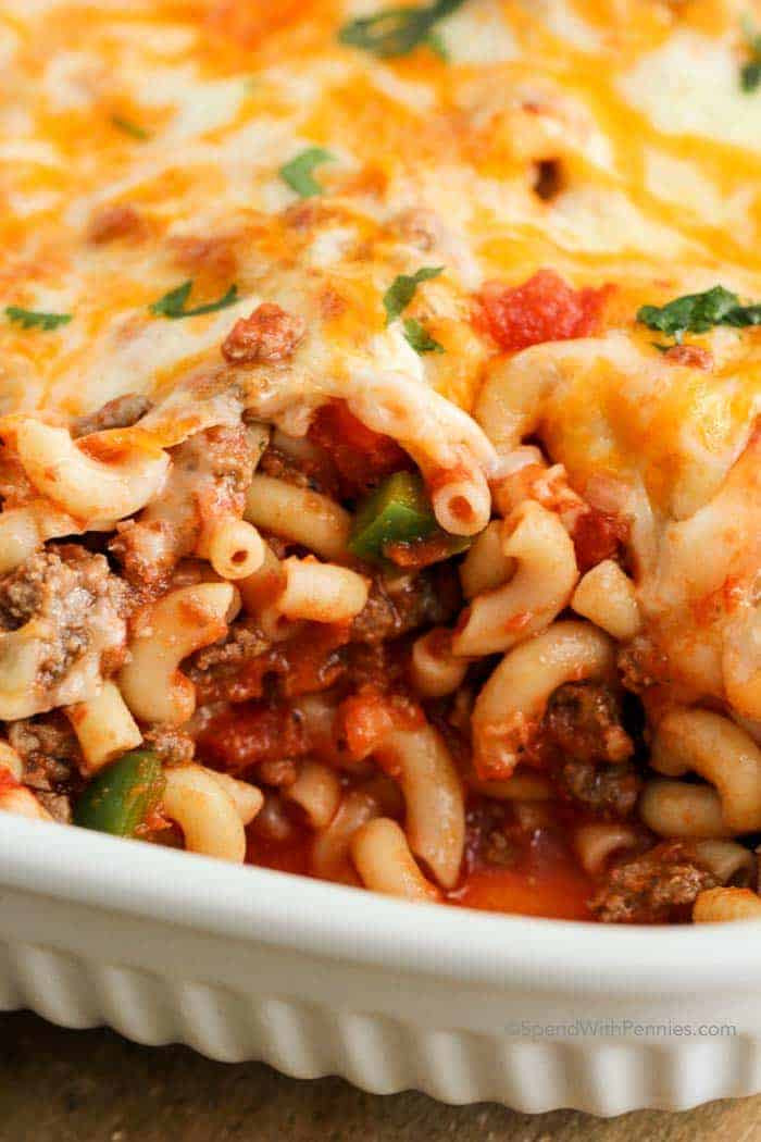 Beef Pasta Casserole
 Cheesy Beef & Macaroni Casserole Spend With Pennies