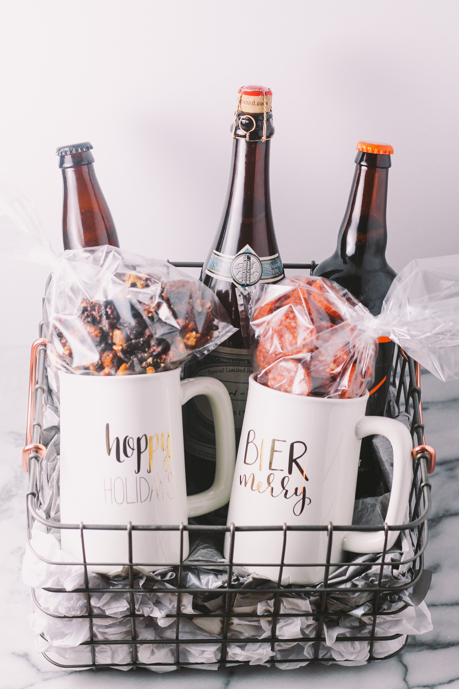 Beer Gift Baskets Ideas
 homemade holiday beer t basket plays well with butter