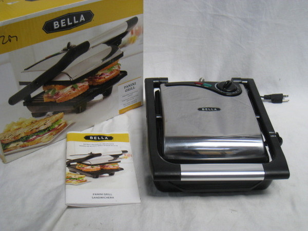 Bella 13267 Panini Grill
 Bella Nonstick Panini Grill Gourmet Sandwichs