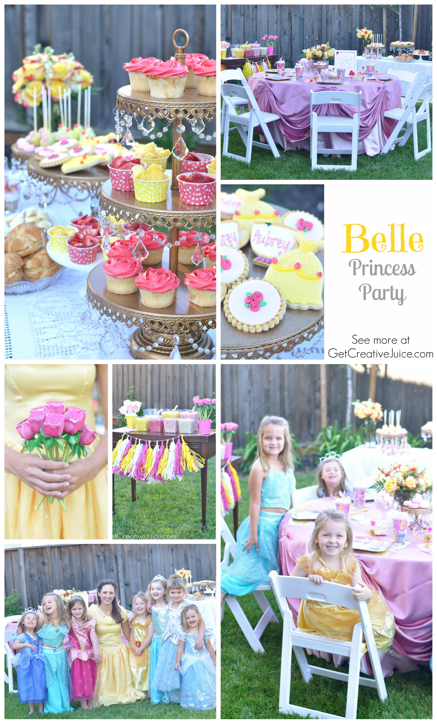 Belle Birthday Party
 Disney Princess Party with Belle Part 2 Creative Juice