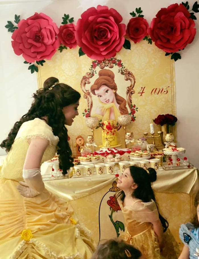 Belle Birthday Party
 Kara s Party Ideas Princess Belle Beauty & the Beast