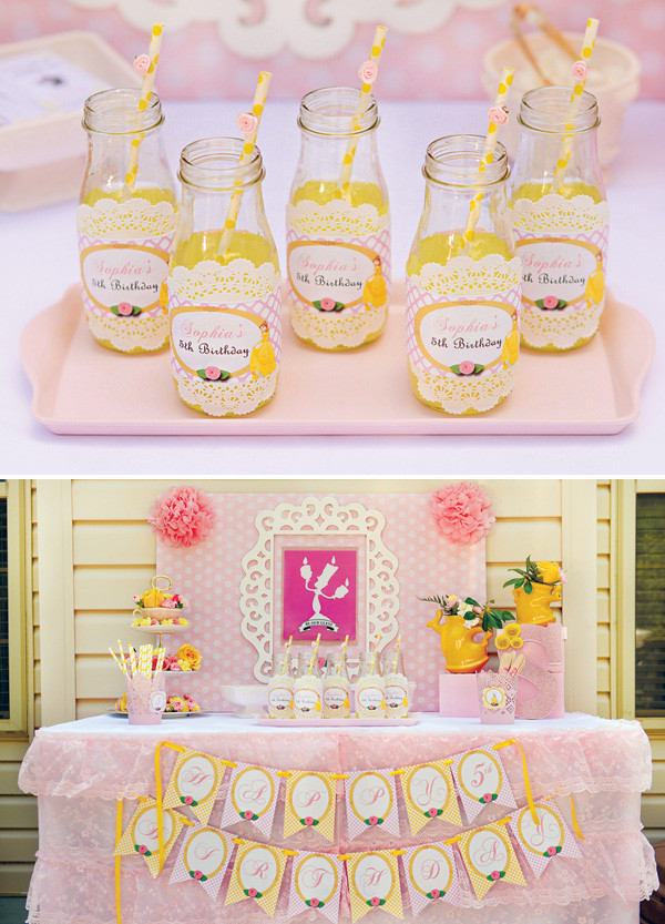 Belle Birthday Party
 Belle Inspired Princess Tea Party Birthday Be Our Guest