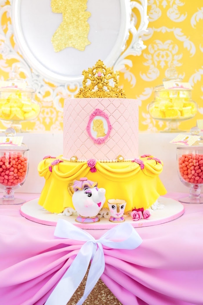 Belle Birthday Party
 Kara s Party Ideas Princess Belle Beauty and the Beast