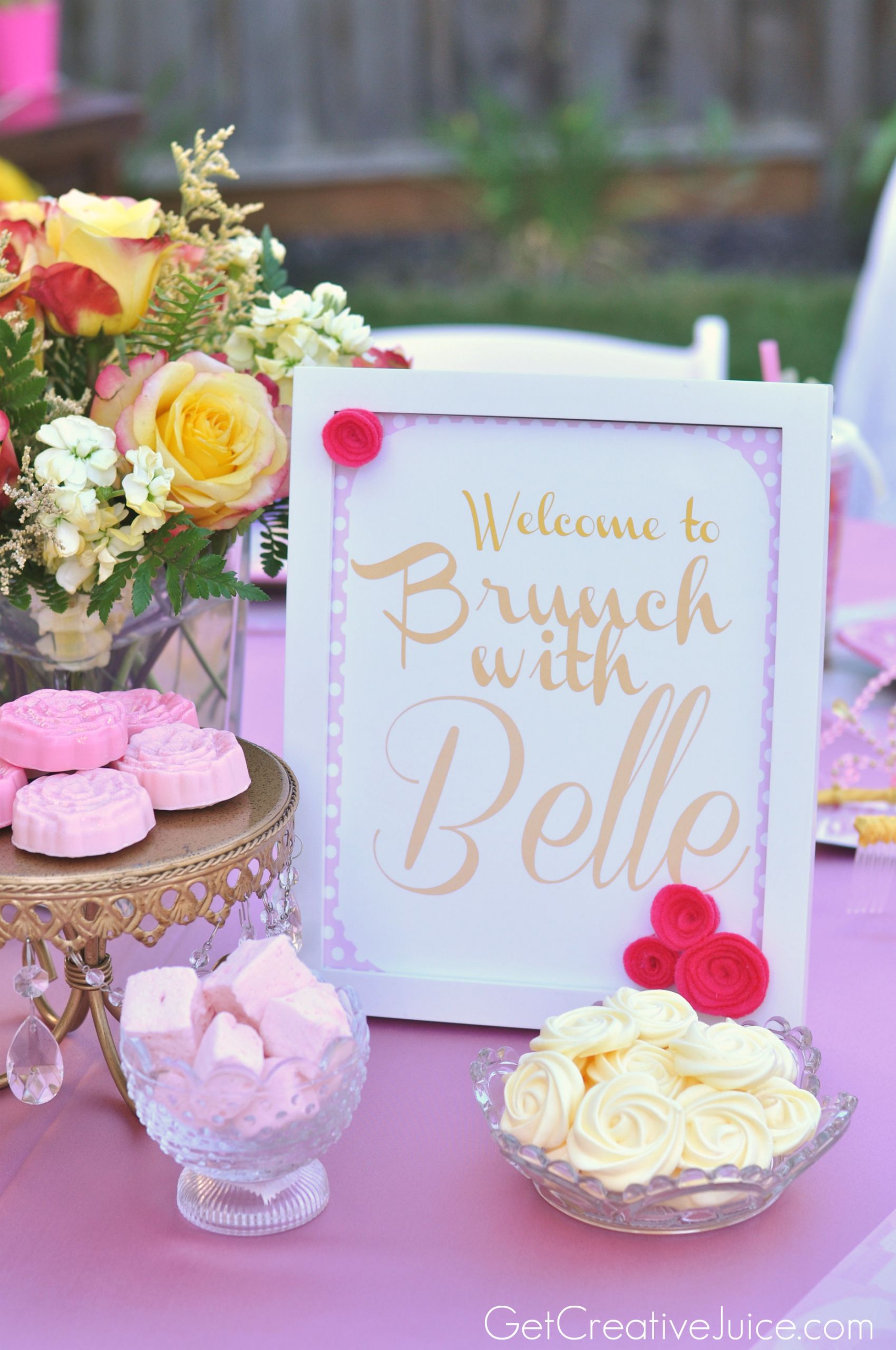 Belle Birthday Party
 Disney Princess Party with Belle Part e Creative Juice