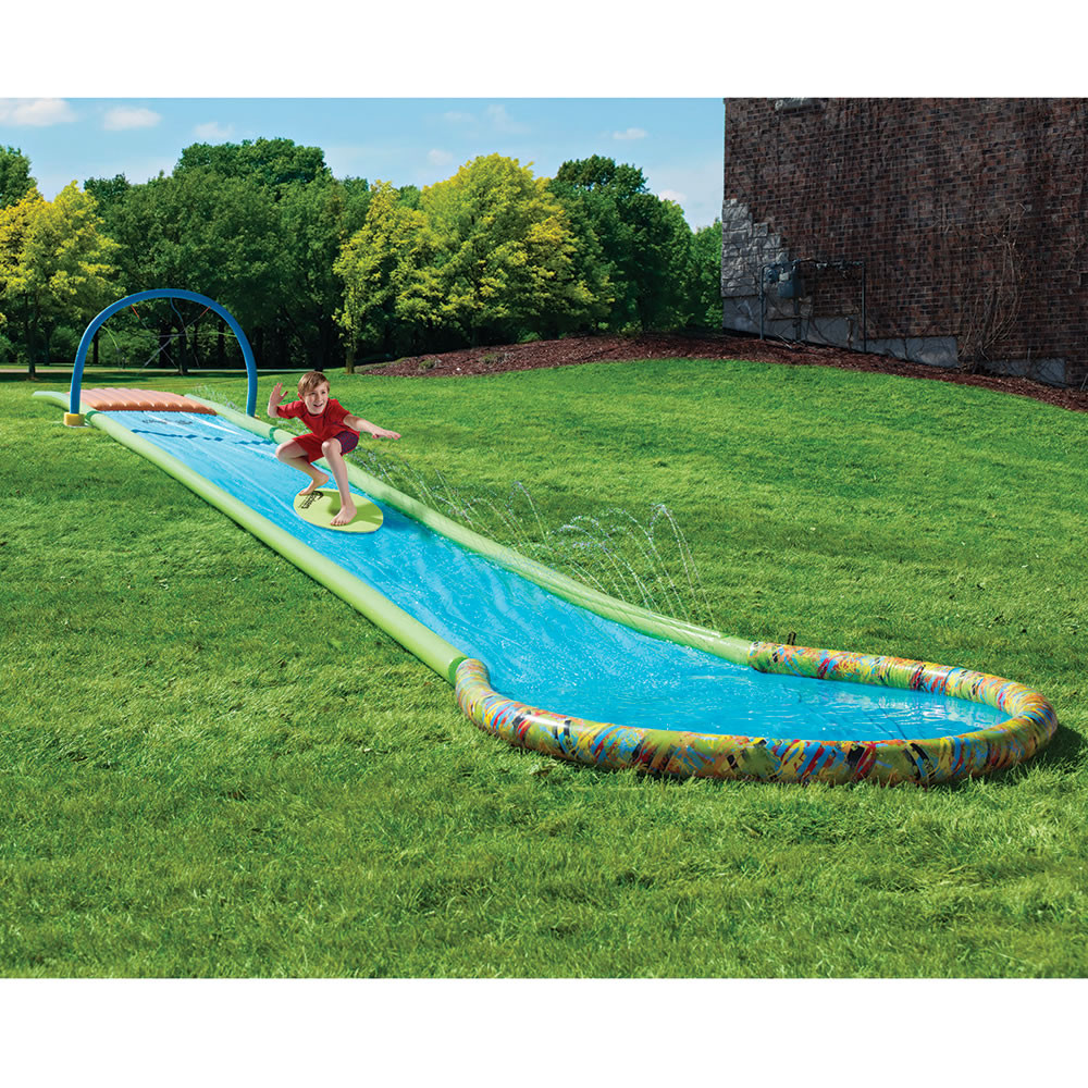 Best Backyard Water Toys
 The ly Surfing Water Slide Hammacher Schlemmer