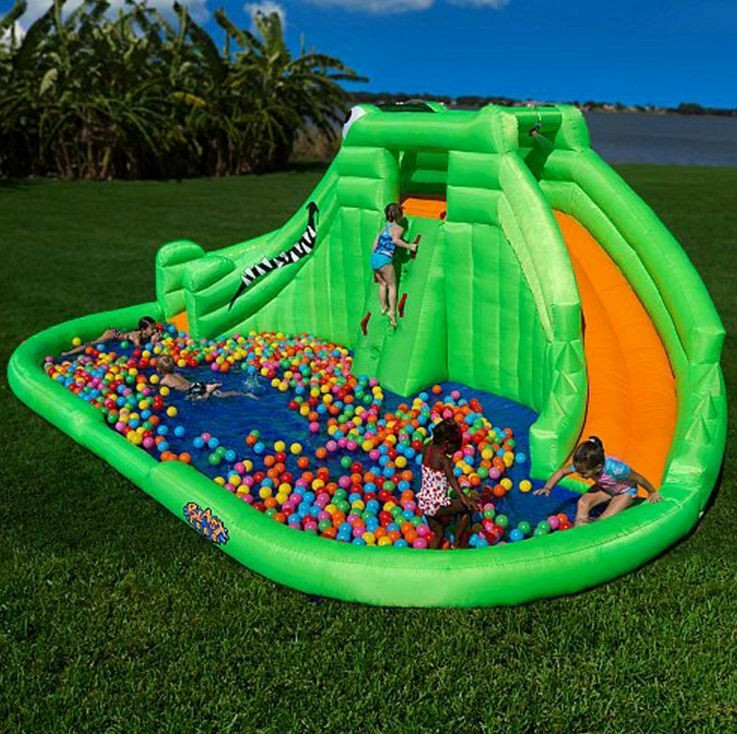 Best Backyard Water Toys
 Outdoor Backyard Inflatable Water Park Kids Wet Pool Slide