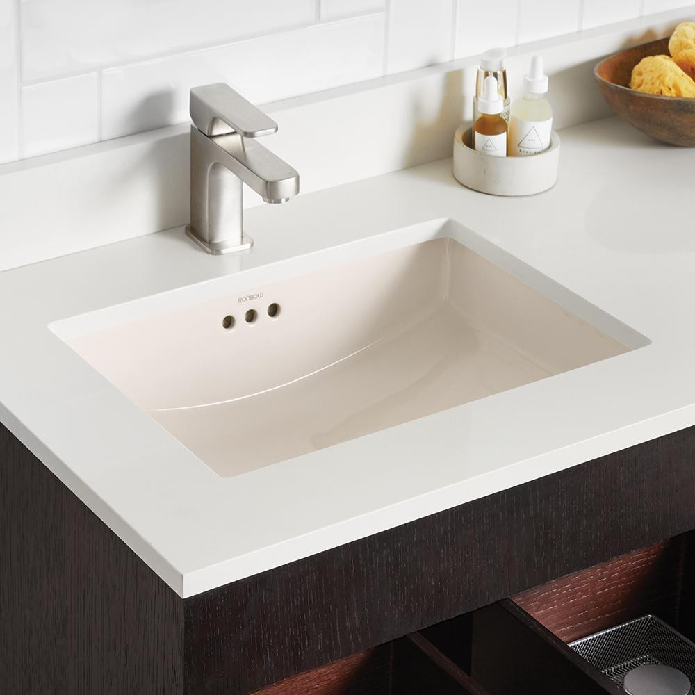 Best Bathroom Sinks
 19" Essence Rectangular Ceramic Undermount Bathroom Sink