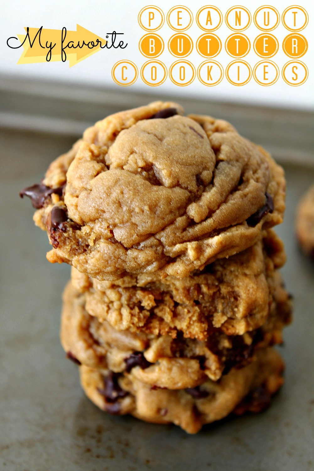 Best Chewy Peanut Butter Cookies
 My Favorite Puffy Chewy Peanut Butter Chocolate Chip