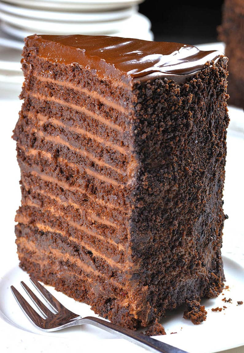 Best Chocolate Layer Cake
 24 Layer Chocolate Cake