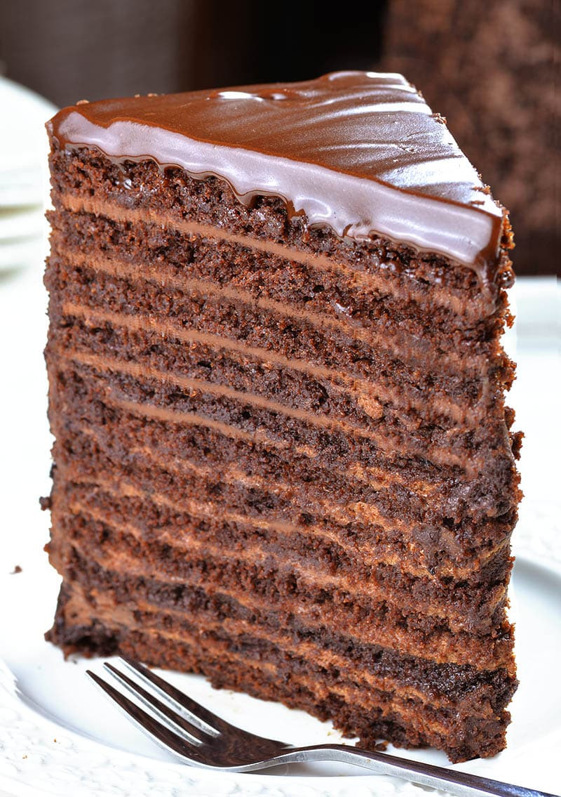 Best Chocolate Layer Cake
 24 Layer Chocolate Cake