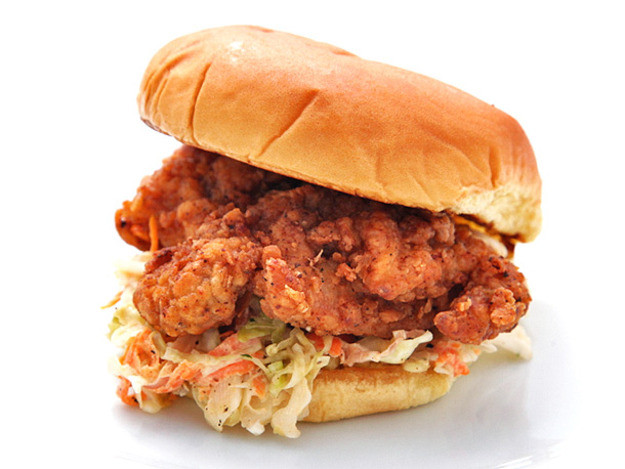 Best Fried Chicken Sandwich
 Fried Chicken Sandwiches with Coleslaw