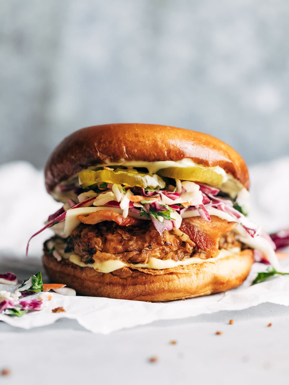 Best Fried Chicken Sandwich
 Summertime Fried Chicken Sandwiches with Tangy Slaw Recipe