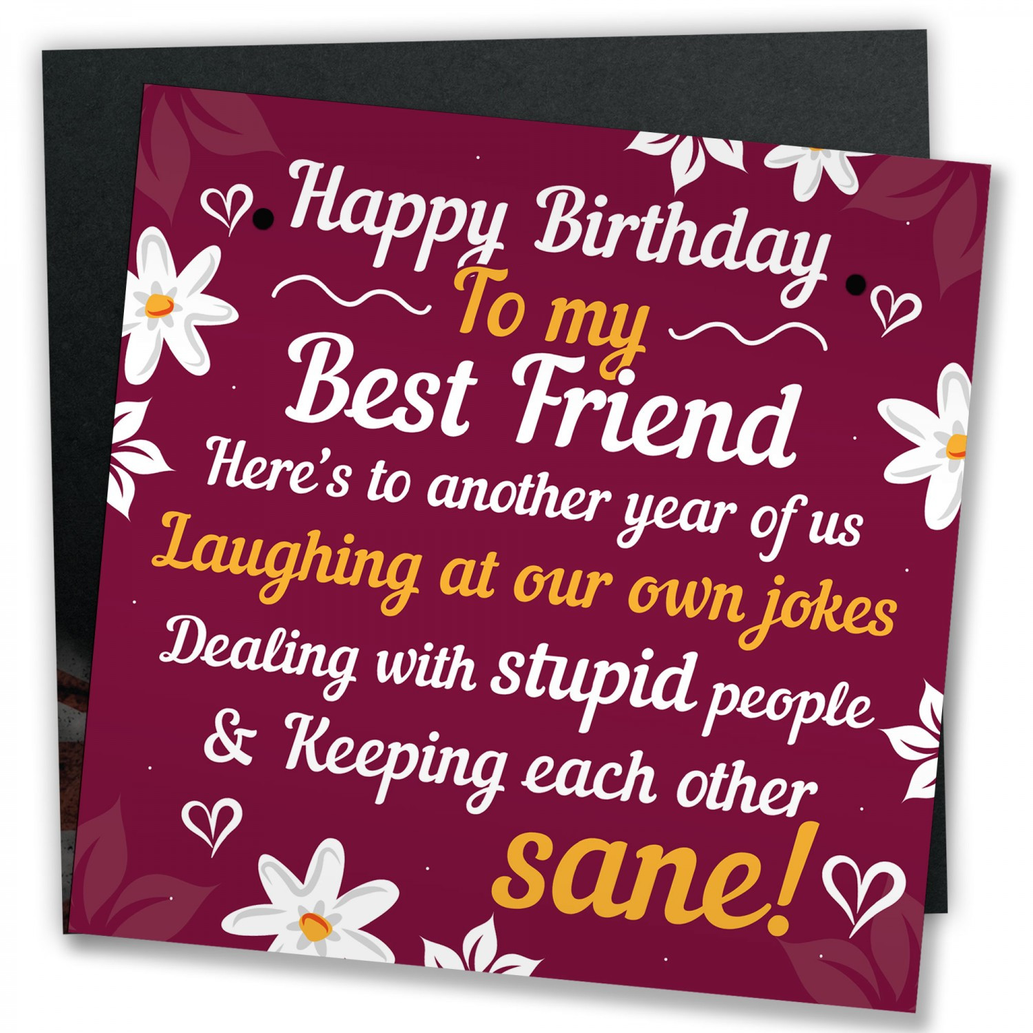 Best Friend Gifts For Birthday
 HAPPY BIRTHDAY Card Best Friend Birthday Gift Friendship