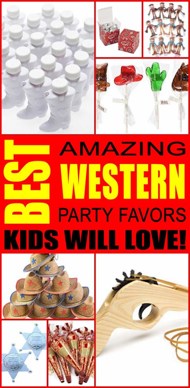 Best Kids Party Favors
 Western Party Favors Kids Will Love