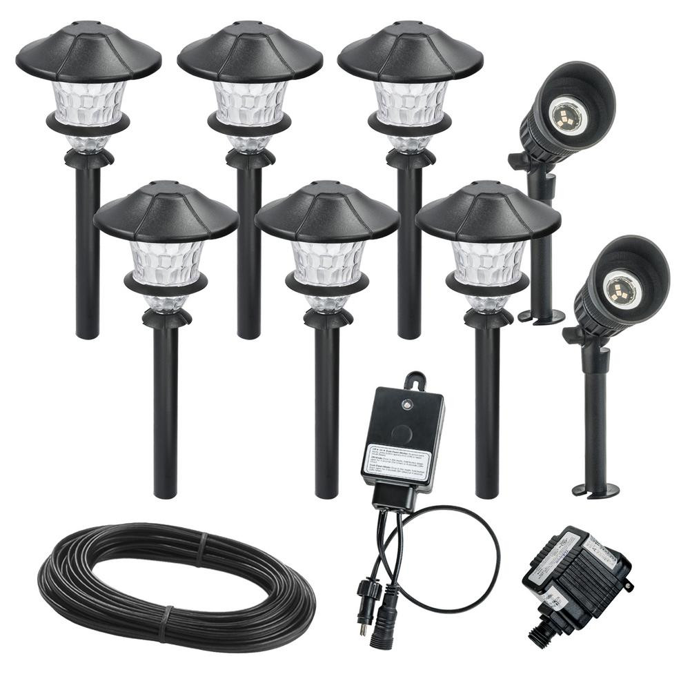 Best Low Voltage Landscape Lighting
 Hampton Bay Low Voltage Black Outdoor Integrated LED