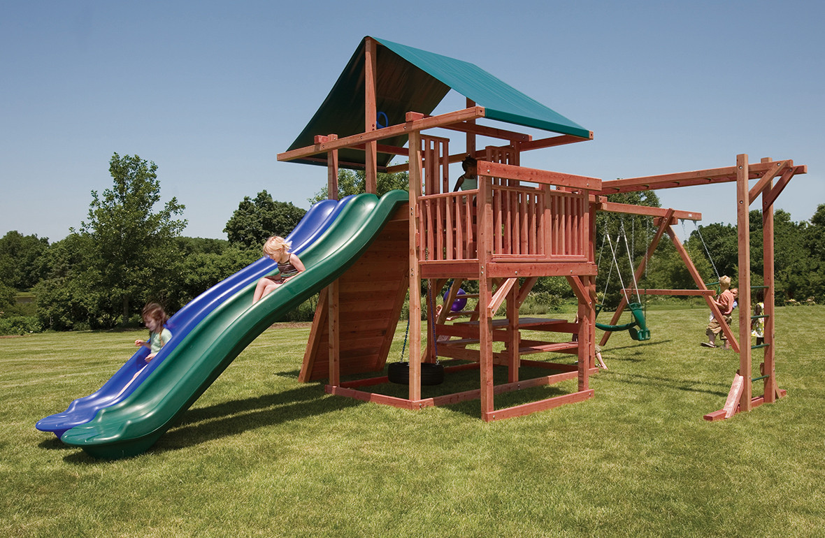 Best Playset For Backyard
 Backyard Playsets with Side by Side Slides
