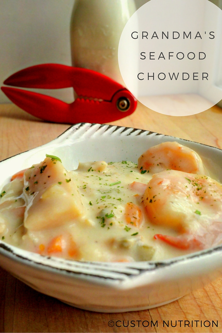 Best Seafood Chowder Recipe
 Custom Nutrition [Recipe] The Best Seafood Chowder