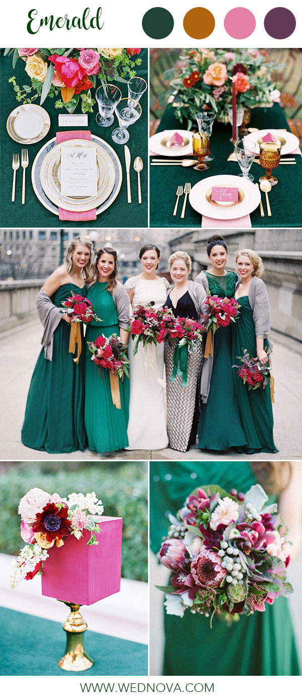 Best Wedding Colors
 14 Best Emerald Wedding Color Palette Ideas to Swoon Over