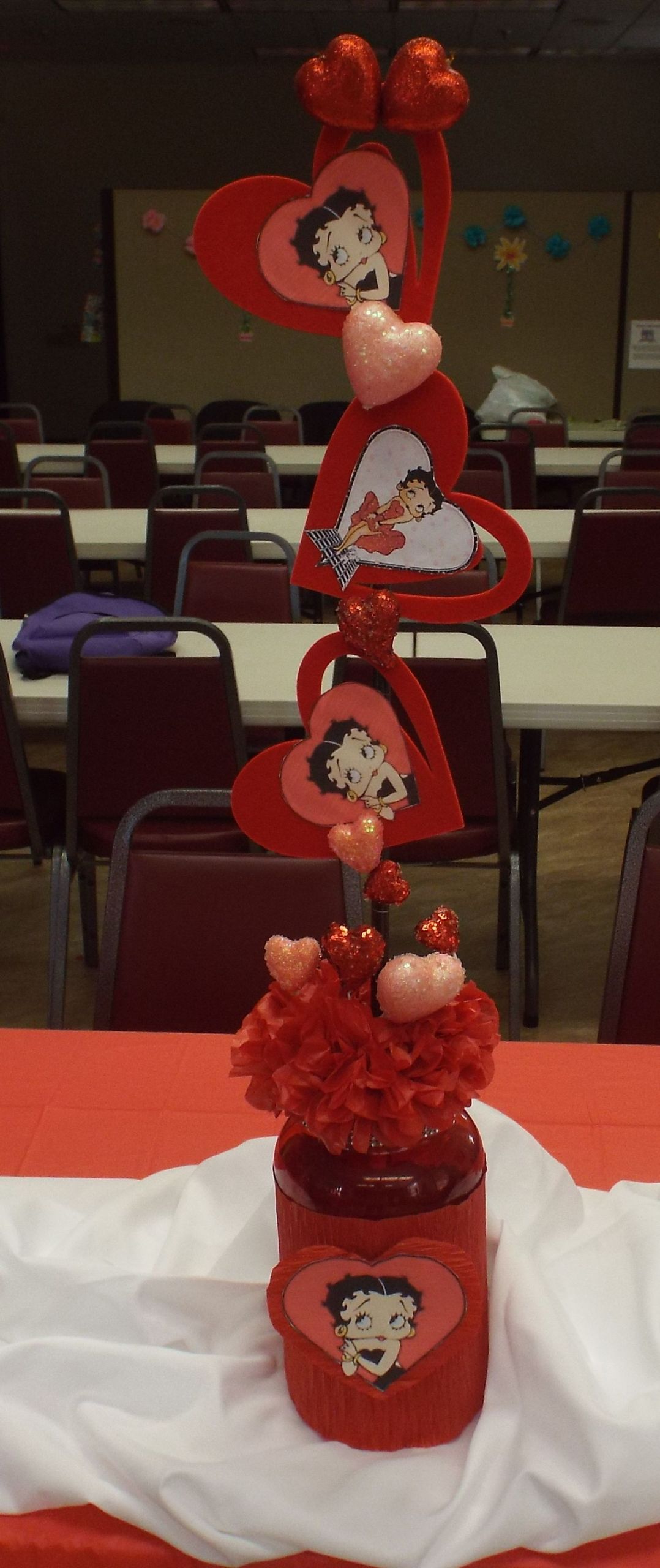Betty Boop Birthday Decorations
 Betty Boop Centerpieces that I made